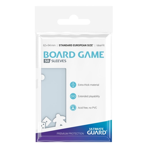 Ultimate Guard Premium Soft Sleeves für Brettspielkarten Standard European (50)